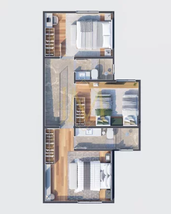 Imagem Casa geminada triplex de alto padrão