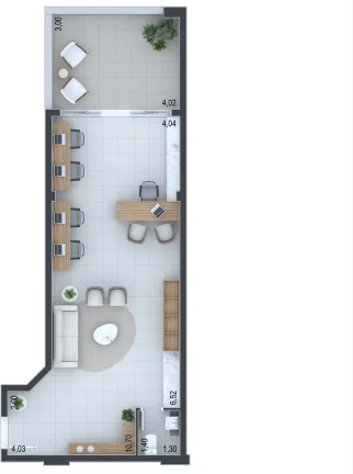 Imagem Terrasse Infini - Comercial - Sala à venda no bairro Água Verde - Curitiba/PR