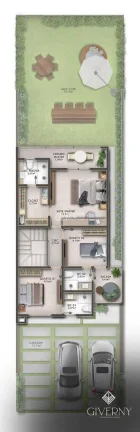 Imagem Giverny Condomínio Jardim, Eusébio - CE. Casas Duplex, 4 suítes.