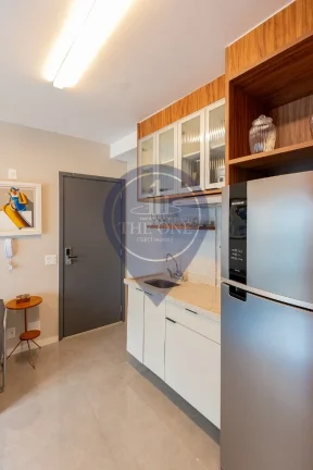 Imagem Apartamento à venda em Indianópolis, São Paulo - 1 quarto, 1 suíte, 1 sala, 1 banheiro, 1 vaga, 42m² de área.