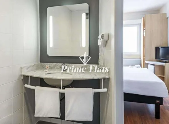 Imagem Flat disponível para venda no Hotel Íbis Tamboré, com 14m², 1 dormitório e 1 vaga