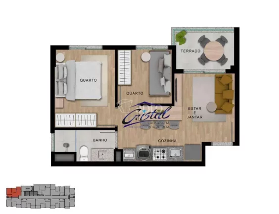 Imagem Apartamento com 2 quartos à venda, 37 m² - Vila Sônia - São Paulo/SP