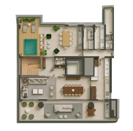 Imagem Apartamento com 4 suítes, 4 vagas à venda em São Paulo, Brooklin