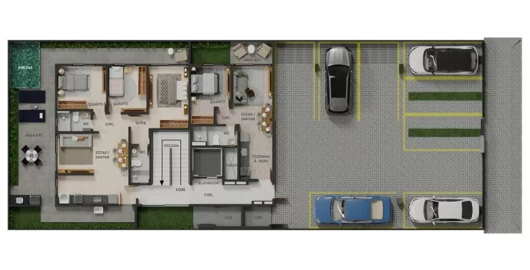 Imagem Apartamento Cobertura com 2 quartos à venda - Bessa, João Pessoa/PB
