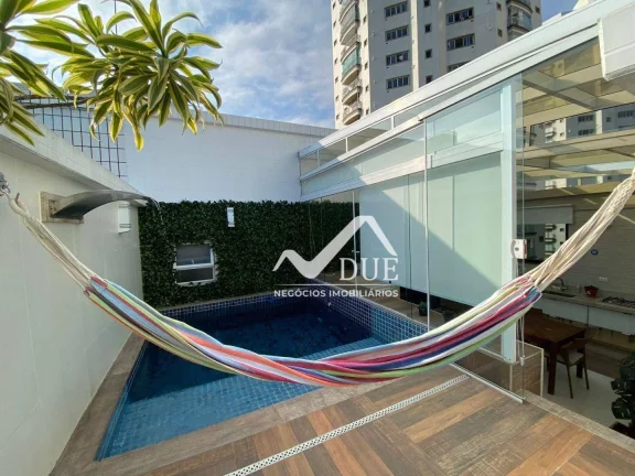 Imagem Cobertura com 3 dormitórios ,porteira fechada à venda, 226 m² por R$ 1.800.000 - Ponta da Praia - Santos/SP