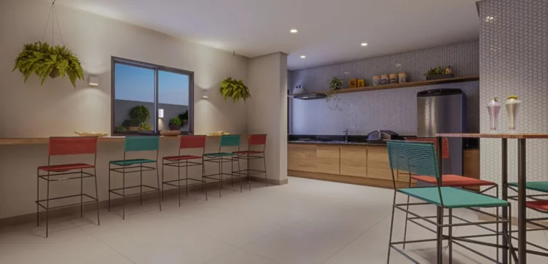 Imagem Apartamento de 2 quartos e 2 suítes na Vila Osasco, Osasco-SP Condomínio Aquarela Home 54,90 m² e 1 vaga de garagem.