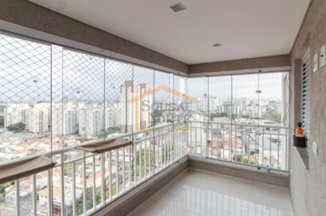 Imagem Apartamento 77m², 3 dormitórios, sendo 1 suíte, sala 2 ambientes, varanda com fechamento em vidro...