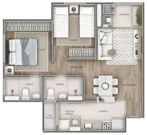Imagem Apartamento em Paraíso do Morumbi - São Paulo SP
