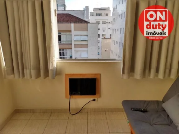 Imagem Apartamento com 1 quarto à venda, 42 m² por R$ 380.000 - Gonzaga - Santos/SP