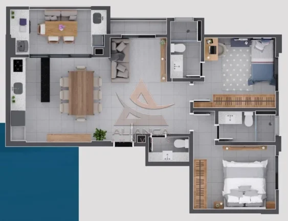 Imagem Apartamento - Ribeirão Preto - Jardim Nova Aliança