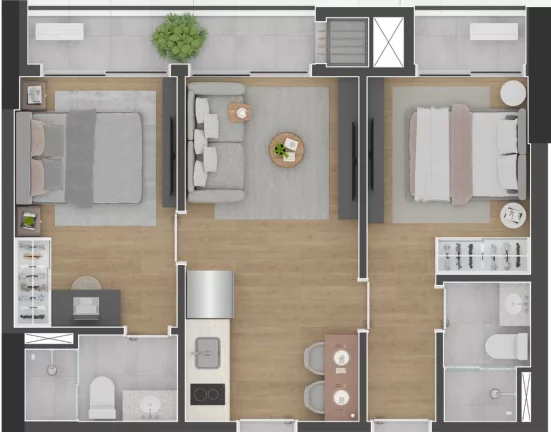 Imagem Aya Amintas - Residencial - Apartamento à venda no bairro Centro - Curitiba/PR