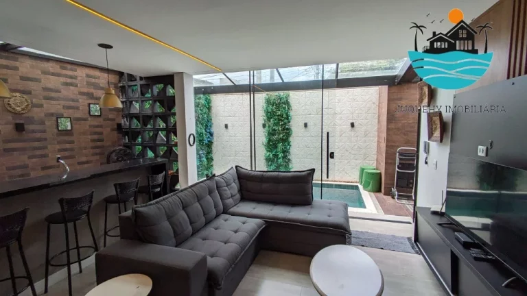Imagem Aluguel Juquehy - Casa decorada na rua da praia, com 4 Suítes, Pisc,ina Priv., Academia, Serv. de Praia, máx. 10 pessoas | Juquehy Imobiliária