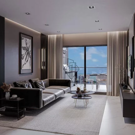 Imagem Apartamentos de alto padrão em condomínio Club com varanda / sacada gourmet em Parque Linear Parahyba I no Jardim Oceania / Bessa - AP2376