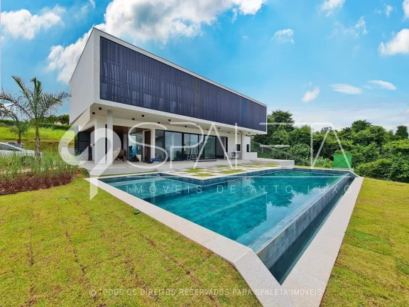 Imagem Maravilhosa residência com arquitetura moderna disponível para locação e venda na Fazenda Serrazul I