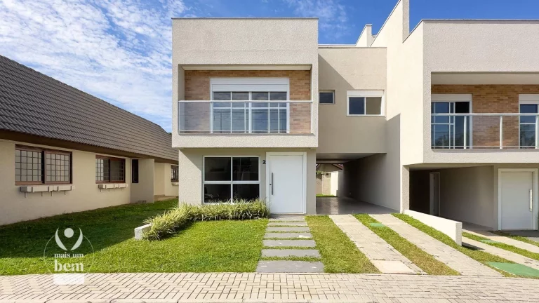 Imagem Sobrado com 222,92 m², 3 Suítes em Condominio Fechado com Piscina à venda por R$ 999.000,00 - Campo Comprido - Curitiba/PR