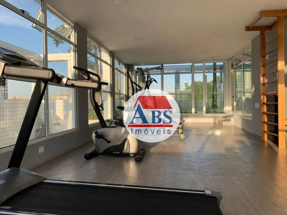 Imagem Apartamento Porteira Fechada com 1 dorm à venda, 42 m² por R$ 383.000 - Marapé - Santos/SP a três quadras da praia