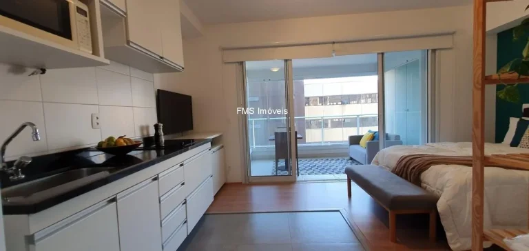Imagem Excelente oportunidade: Apartamento para venda ou locação na Consolação, São Paulo-SP - 1 quarto, 1 suíte, 1 banheiro, 1 vaga - 35,00 m².