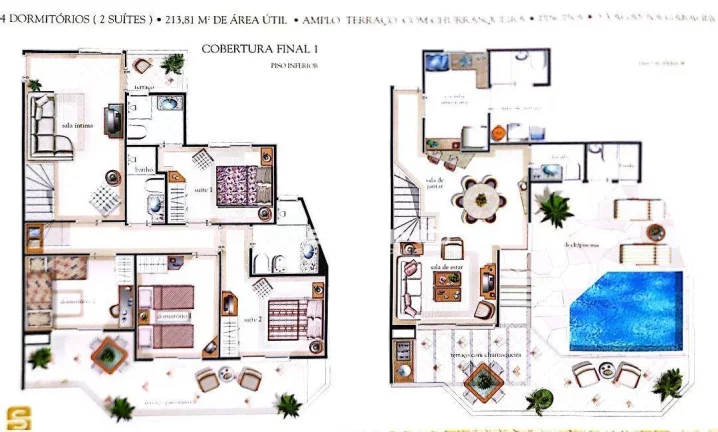 Imagem Apartamento Pé na Areia à venda em Riviera, no Edifício Porto Belo, com 3 dormitórios 2 suítes 108m²