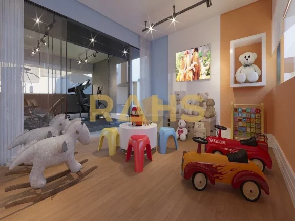 Imagem Todo mundo gostaria de ter uma quadra de beach tennis, piscina, academia, playgound e brinquedoteca ...