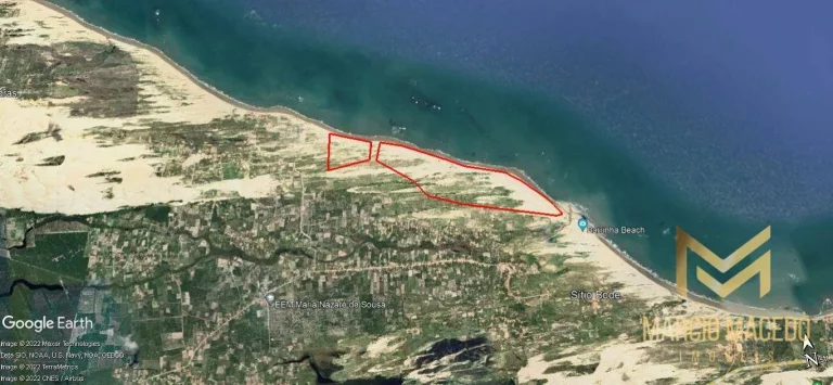 Imagem Terreno à venda, 1649280 m² por R$ 40.000.000,00 - Praia da Baleia - Itapipoca/CE