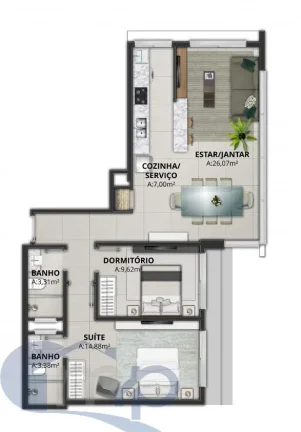 Imagem Apartamento á venda com 2 suítes no centro de Torres/RS