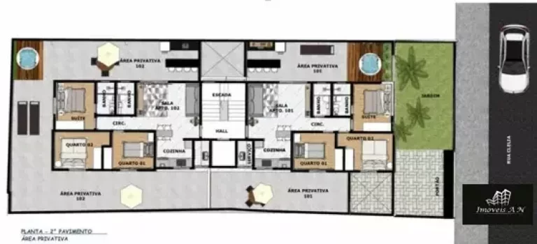 Imagem Cobertura duplex à venda, 3 quartos, 1 suíte, 2 vagas, Rio Branco - Belo Horizonte/MG