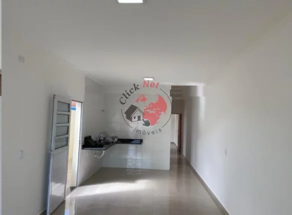 Imagem Casa Terrea , Nova sem uso prox a Praia 2 dorms c suite , quintal e piscina , 4 vagas ,bairro Gaivota,