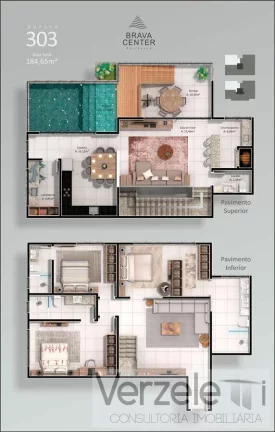 Imagem Apartamento Quadra Mar para Venda em Itajaí / SC no bairro Praia Brava de Itajaí