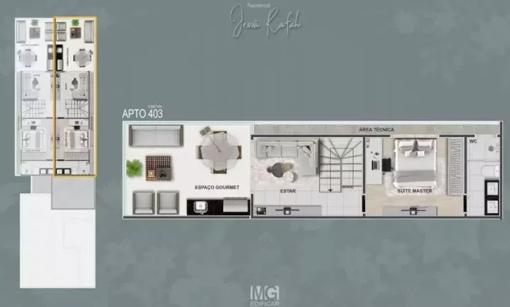 Imagem Cobertura duplex à venda, 3 quartos, 1 suíte, 2 vagas, Letícia - Belo Horizonte/MG