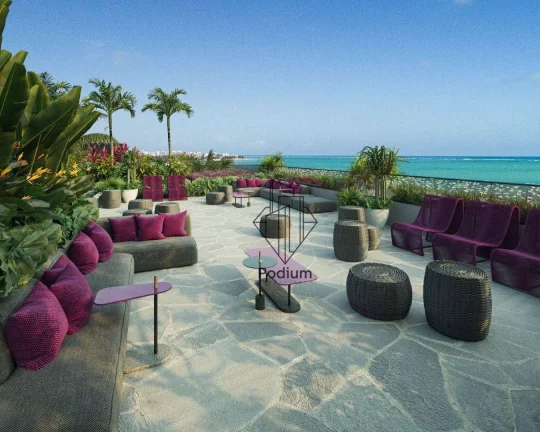 Imagem Flats térreo com jacuzzi privativa a beira mar da praia de Intermares - FL0365