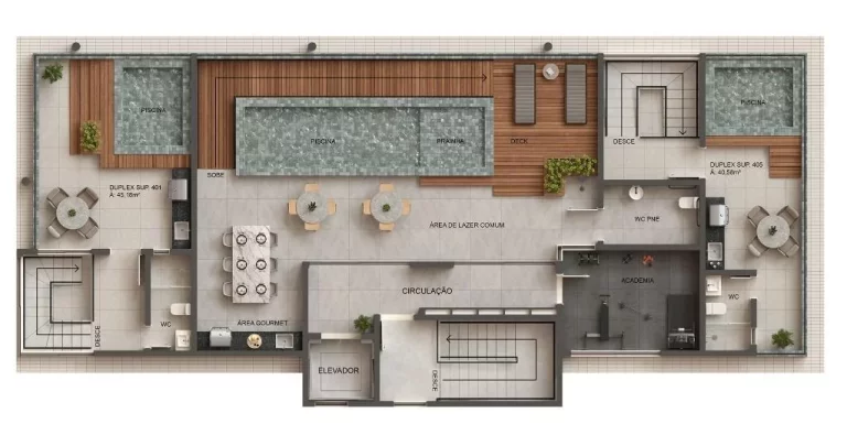 Imagem Apartamento Duplex à venda, 102 m² por R$ 795.000,00 - Intermares - Cabedelo/PB