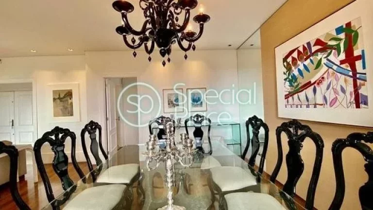 Imagem Lindo apartamento com 263m² de área privativa. São 4 dormitórios ( 4 suítes ) e 5 vagas na gara...