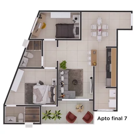 Imagem Apartamento com 2 dorms, Centro, Itanhaém - R$ 315 mil, Cod: 1477