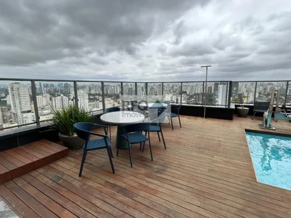 Imagem Studio de luxo no Brooklin Paulista: 1 quarto, 1 suíte, 1 banheiro, 27m² de área - Venda ou Locação em SP!