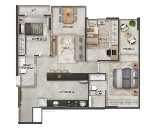 Imagem APARTAMENTO RESIDENCIAL em Vila Velha - ES, Coqueiral de Itaparica