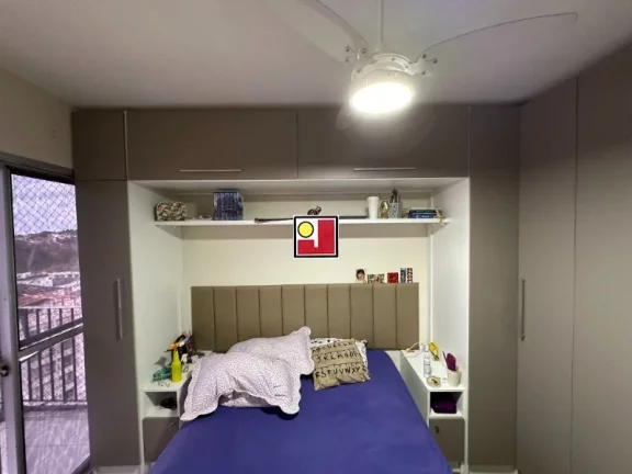 Imagem Vendo 2Q + depd, Estr Pau Ferro, alto, sol nascente, vista panorâmica, repleto armários, portaria 24 h, churrasq, salão festas, 1 vg,escolas proximas