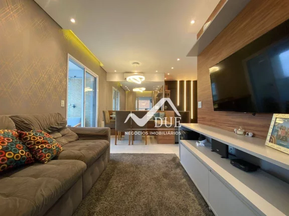 Imagem Apartamento porteira fechada, com 2 dormitórios à venda, 77 m² por R$ 960.000 - Ponta da Praia - Santos/SP