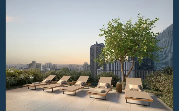 Imagem Studio em frente ao edifício Copan - 25,59M², Academia, SPA, Lavanderia.