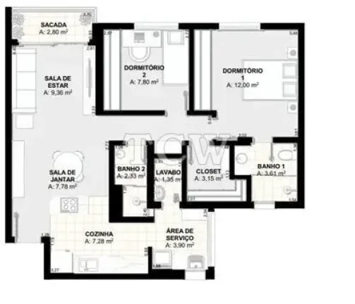 Imagem Apartamento para alugar no bairro Itaim Bibi - São Paulo/SP, Zona Sul