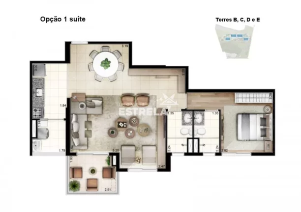 Imagem Apartamentos 02 Dorms com lazer completo e vaga - Morumbi/SP