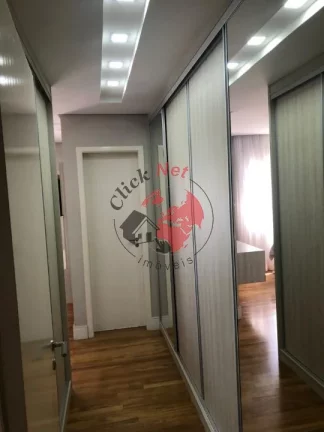 Imagem Lindo apartamento todo mobiliado à venda, em andar alto, no Centro, São Bernardo do Campo, com 3 suítes, 3 vagas, 155m².
