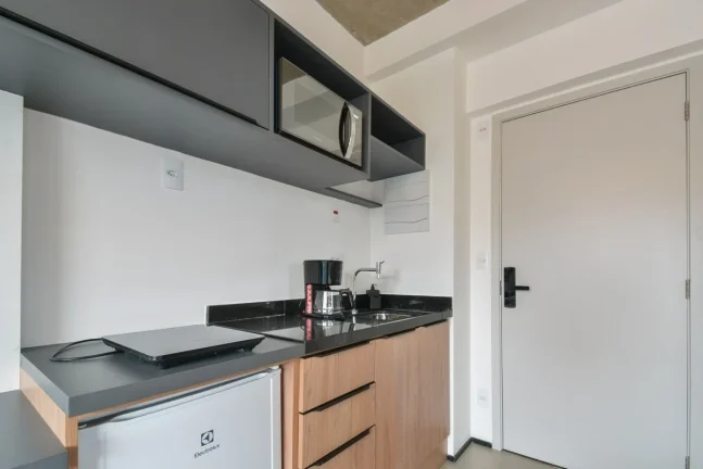 Imagem Studio Alameda Lorena - 21M², 1 Dorm, Mobiliado, Móveis Planejados, Academia, Piscina, Coworking, Lobby com Pé Direito Duplo.