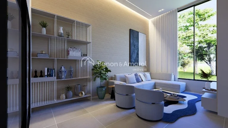 Imagem Casa térrea nova à venda com 3 quartos sendo 3 suítes, todas com armários planejados, ar condici...