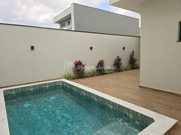 Imagem Casa à venda com 3 quartos ( 3 suítes + escritório) no Condomínio Santorini, Parqur Brasil 500, Paulínia
