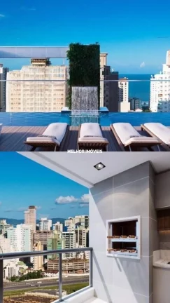 Imagem Apartamenta com vista arcial para o Mar à venda com 2 suítes localizado em Itapema.