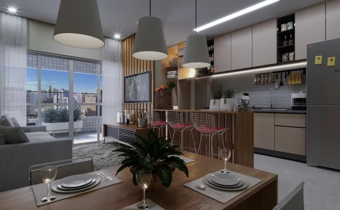 Imagem Apartamento com 2 dorms, Centro, Guarujá - R$ 666 mil, Cod: 1543