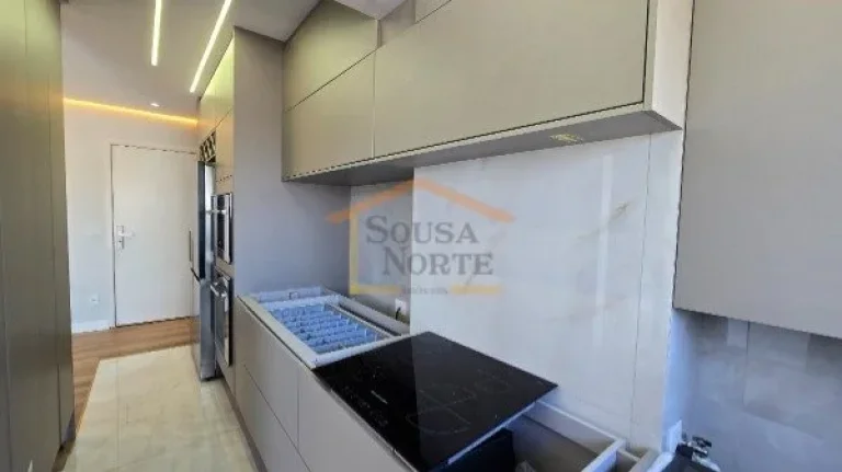 Imagem Apartamento com 60 m², 2 dormitórios, sendo 1 suíte, sala integrada à varanda com espaço gourme...