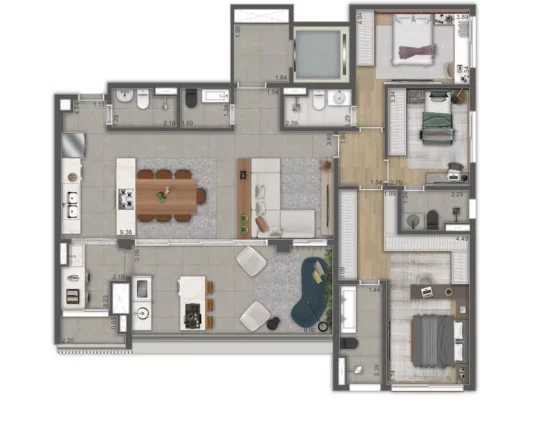 Imagem APARTAMENTO RESIDENCIAL em São Paulo - SP, Brooklin Paulista