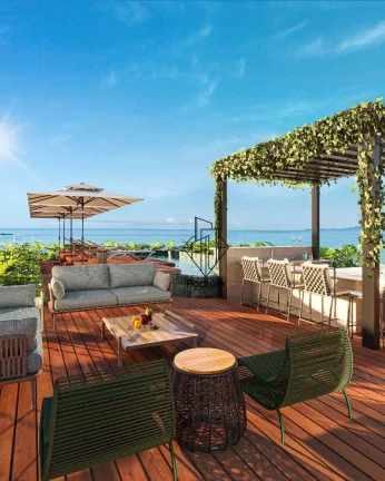 Imagem Flats com terraço à beira-mar em Cabo Branco - João Pessoa/PB - FL0862..