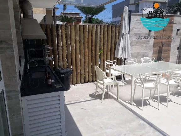 Imagem Casas para Alugar Temporada Juquehy - (Canto direito) pertinho da praia, 5 suítes, piscina aquecida, sauna, máx. 14 pessoas | Juquehy Imobiliária
